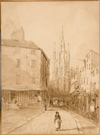 Castle Garth, Newcastle upon Tyne by Thomas Miles Richardson